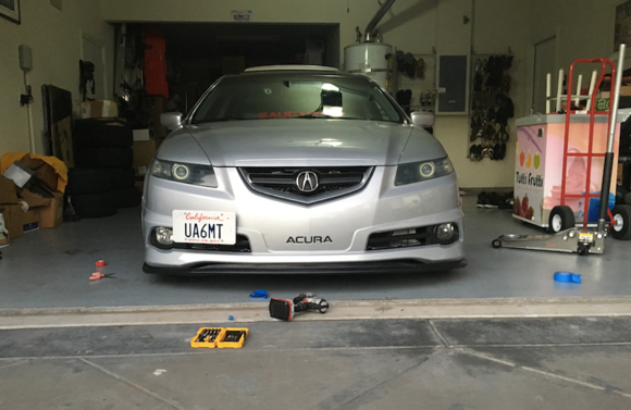New front splitter and front plate put back on.