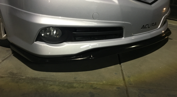 Painted and Reinstalled splitter with better hardware