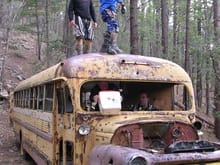 School's not in session!  Some old bus we found outside a mine shaft                                                                                                                                    