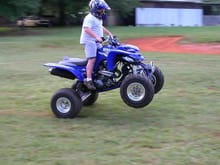 My son playing on my Raptor