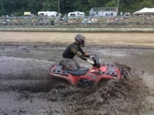 St. Croix County Fair Mud Run Competition.  My cousin and I took 1st and 2nd aboard our 2005 Outlander 400XT in the sub 500cc 4x4 Class.