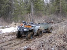 Trailer being used on the trail