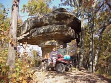THIS IS MUSHROOM ROCK IN SOUTHERN WV. VERY GOOD SCENIC TRAIL AND VERY CHALLENGING.