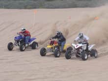Me on my YFZ giving it hell against a Trinity 690 Raptor &amp; a 420 long rod Banshee.