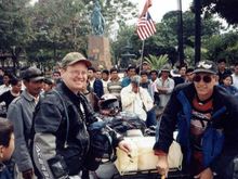 Bolivia 2002- This is in Trinidad, the start of the Caravan. Pictured is Lee Klancher (Left) and Jeff Scholz (Right)                                                                                    