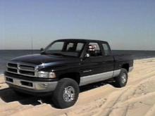 My girlfriend driving the truck on the beach.(Cape Cod) No ATVs allowed here...too bad.                                                                                                                 