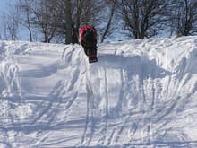 jumping my sled up here in the great white north Owen Sound Ontario canada                                                                                                                              