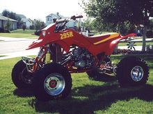 My old '89 295R .It was a fast quad and was clocked at 49mph up the face of Sand Mtn. Utah.                                                                                                             