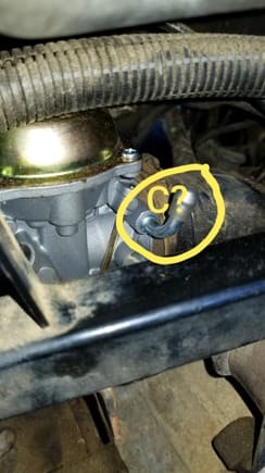 Connection that was not on last carb that could be an alternate spot for the vacum line? Tried moving the line there but it didnt seem to do anything so i capped it and put the line back where it was.