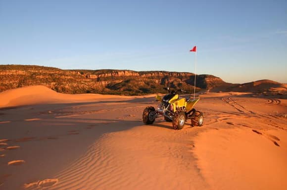 Coral Pink Sand Dunes and 2005 450R                                                                                                                                                                     