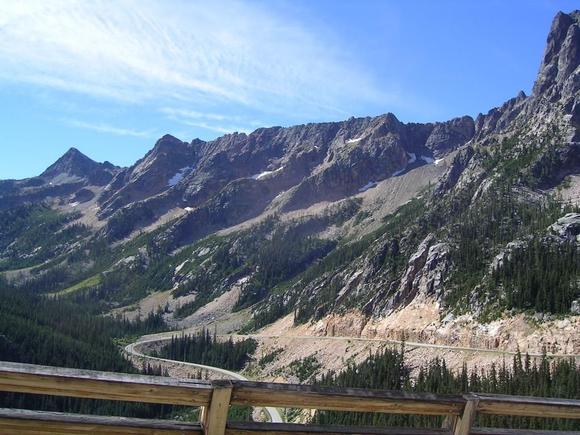 Top of the pass about 5,000' elevation