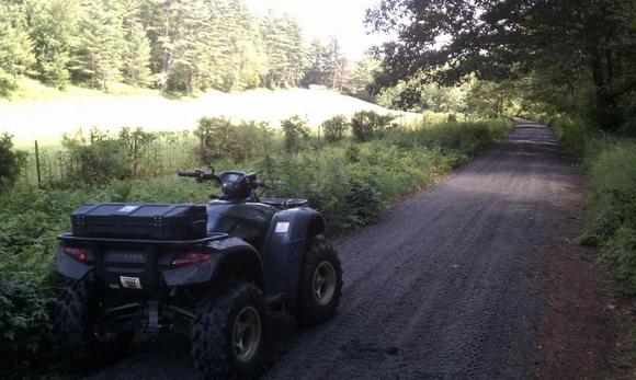 The rail trail is wide open and smooth.  A little monotonous, but great for an easy ride and great views.