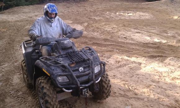 Tuleman test driving the Outty