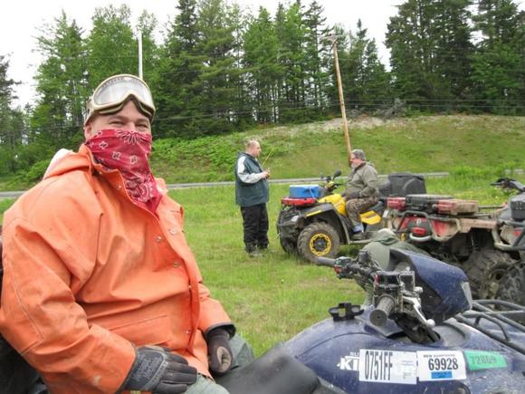 mat is about to rob a freight train on his atv...