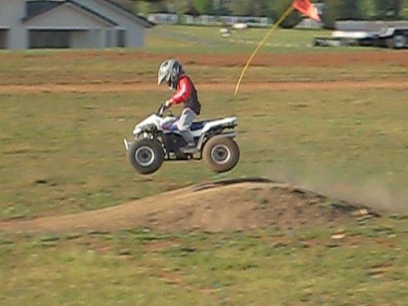 My 6 year old on his LTZ50                                                                                                                                                                              