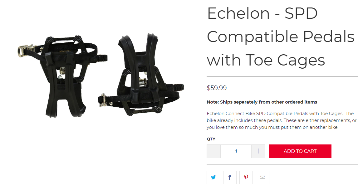 spd pedals for echelon