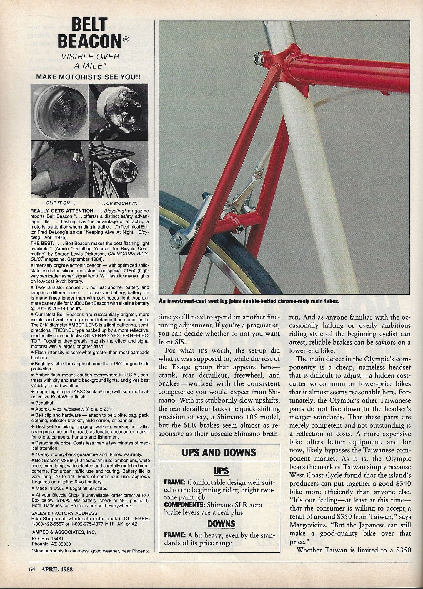 Bike Forums Road Test/Bike Review (1988) NISHIKI Olympic