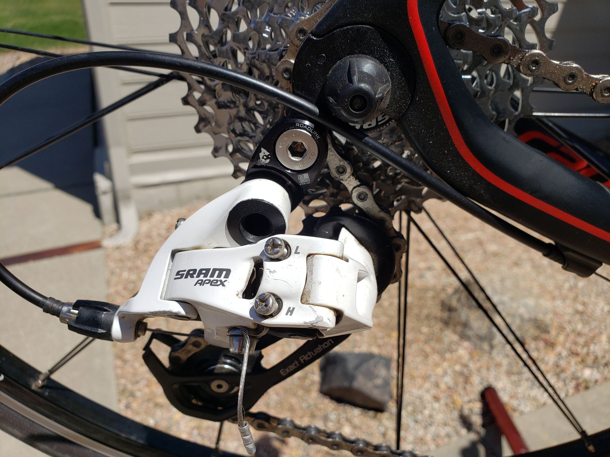 Sram Apex rear derailleur rubbing Bike Forums