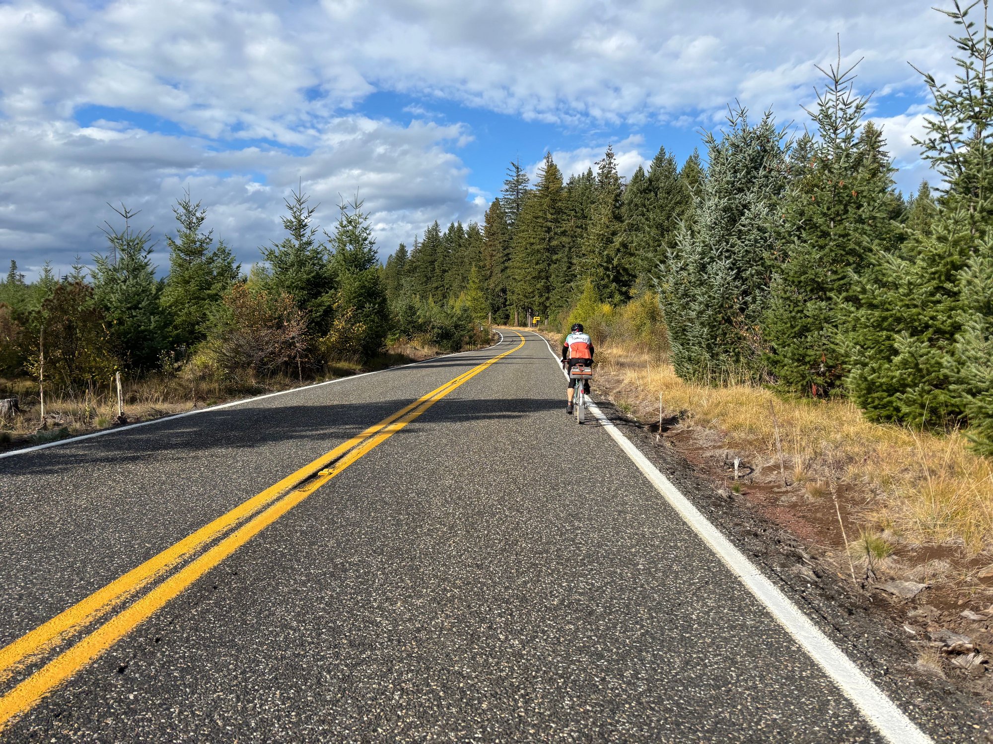 South out of Trout Lake on Highway 147