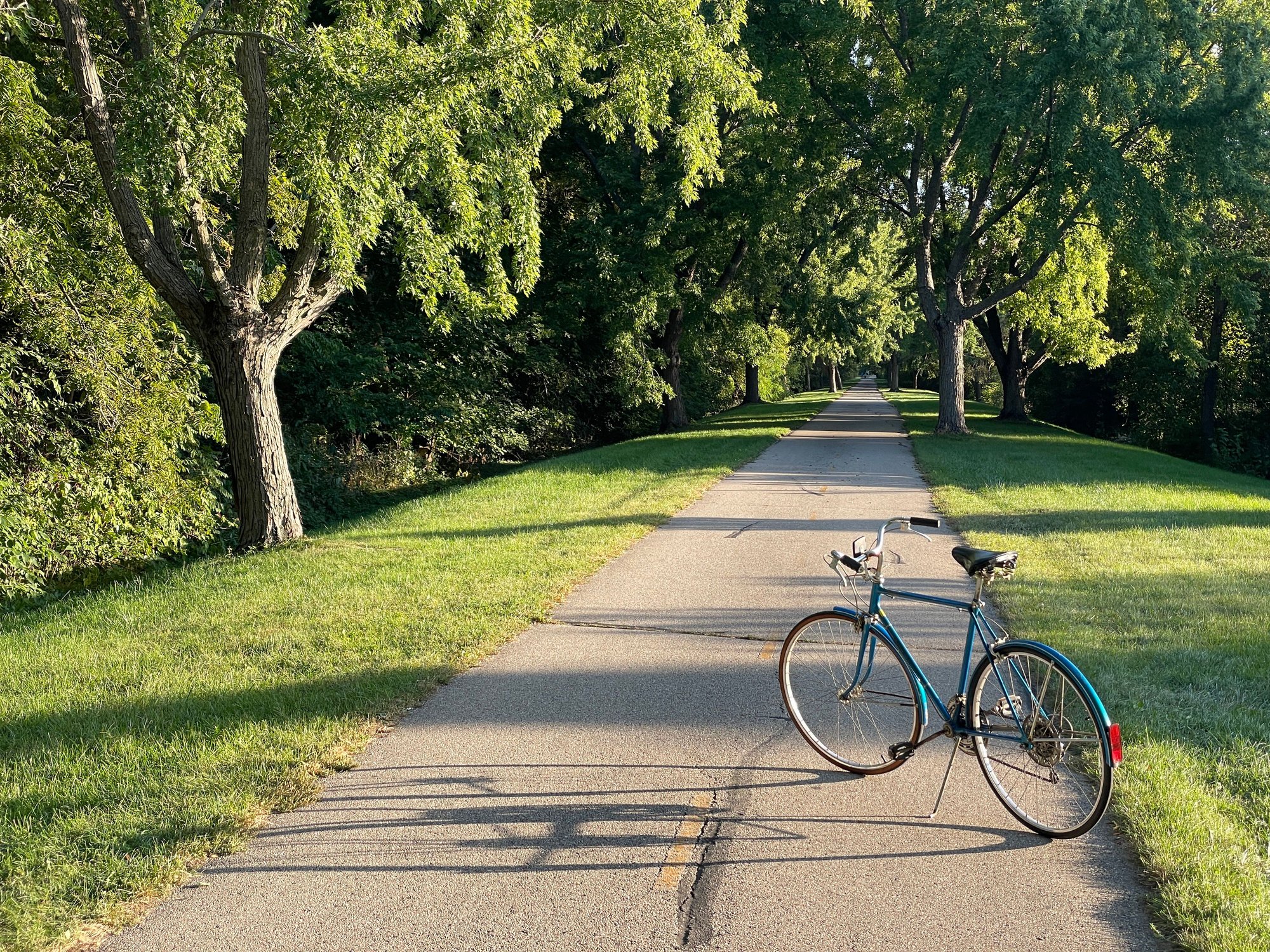 On the bike path