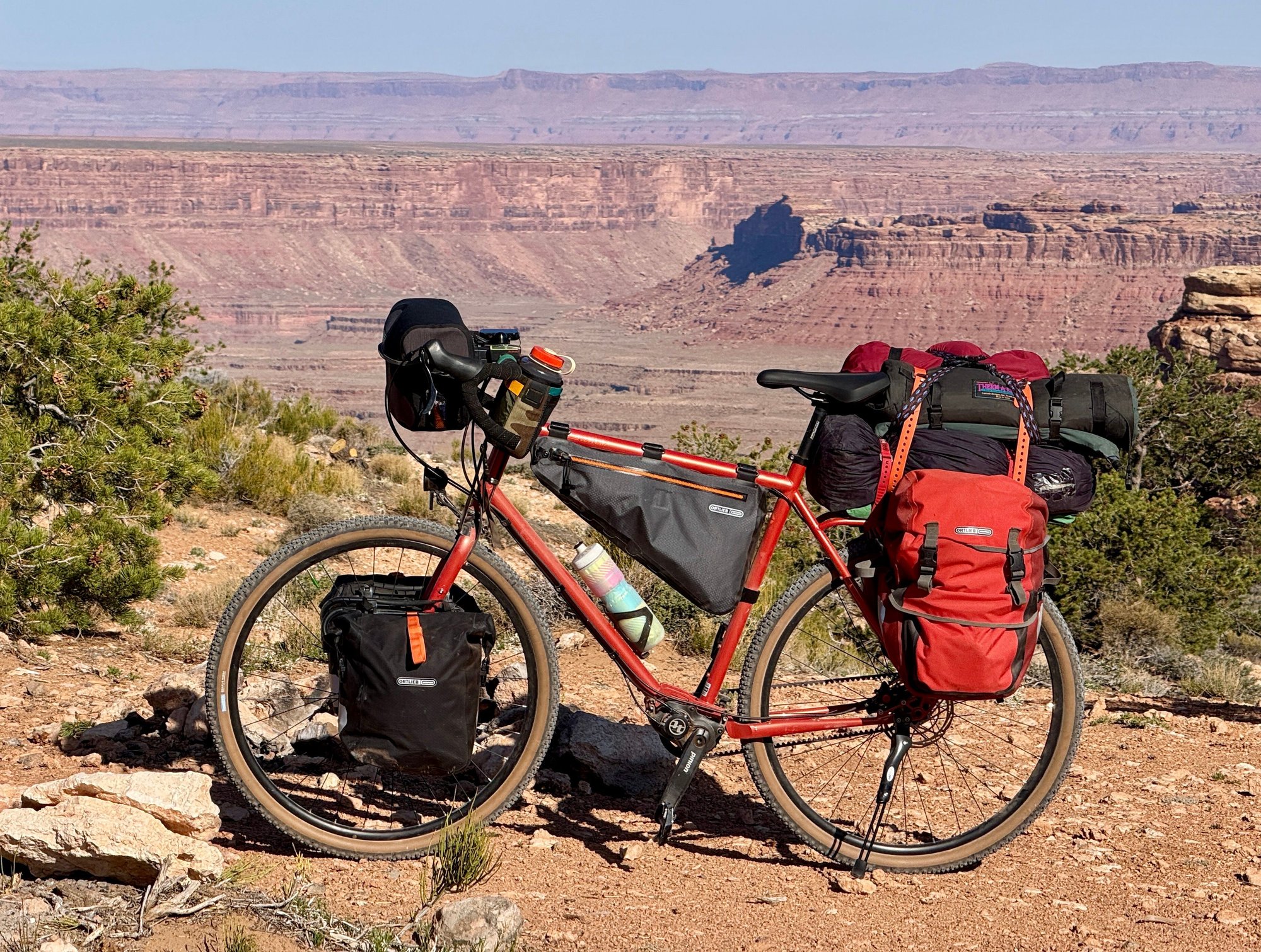 Muley Point, Utah, with 12 litres of water on board, May 2025