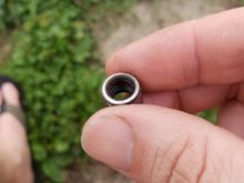 Similar damage inside the nut. Grease your threads! 