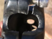 Picture shows a clean break in the alloy.
