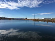 Some smallish lakes near the river. Fishing permitted at a couple of them