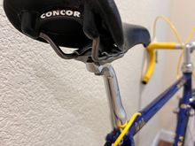 Concor Light saddle w titanium rails, on an aero C-Record post