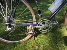 SR Apex crank with 34-47 rings and 14-32 five speed rear