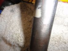 The identifying marks indicating the model and tubing type.