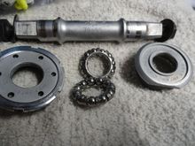 Flea Bay bottom bracket.   Was listed cheap with only pictures of the cups, but it was the whole thing!