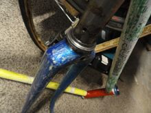 Upgraded death fork with the reinforced solid aluminum connection and pinned.