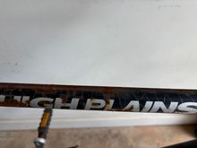 Rust on the top tube