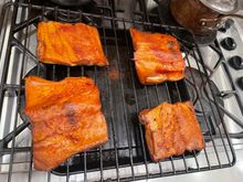 With some salmon given to me by another BFer that I smoked. 