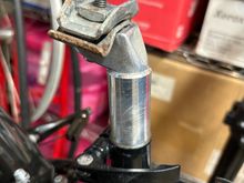 Found a 27.2mm seat post that cleaned right up. 