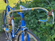 The steep (track?) stem makes it look more uncomfortable than it actually is on the bike. 