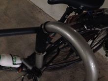 Soft place to lean the bike.