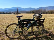 Nice little rest spot at the top of a short climb. Looking at Humpback Mountain.