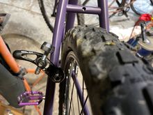 Deore brakes that got some beat down done to them. 