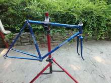 The frame shows all of the correctness of the blue models, but with chrome treatment under the blue paint.