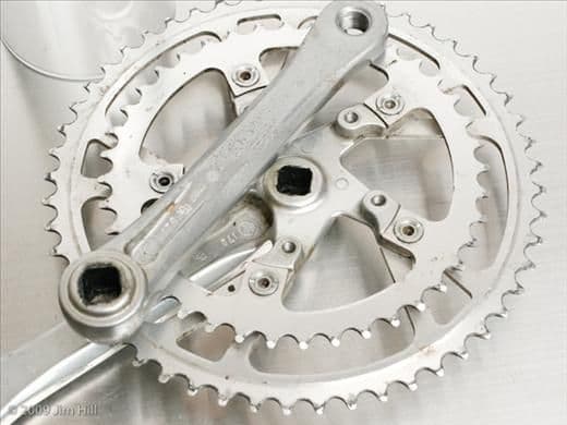 Drilling a crank spider for 3rd ring - Bike Forums