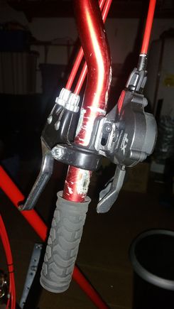 The gear ahifter was not that hard to customize to fit my generic brake lever. 11 speed Shimano XT Deore. This is an amazing shifter.