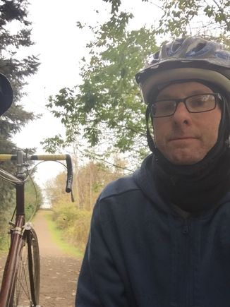 Trying to convince the Raleigh off road is fun!