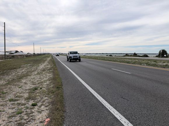 No bike lane eastbound . … and there is no reasonable alternative to this road. 