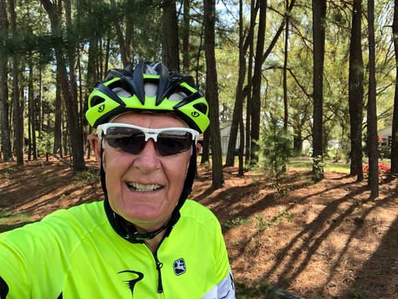 Found some shade with about 15 miles to go.