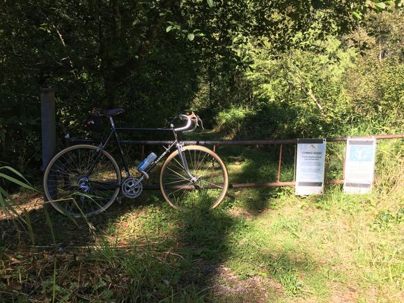 Finding the shortest way to the Iron Horse trail required a bit of luck, a hidden entrance….