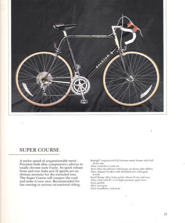 I have same bicycle as pictured from brochure..