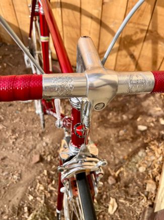 Old logo Cinelli stem and bars