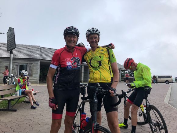 My brother and me at the top.....halfway!!!